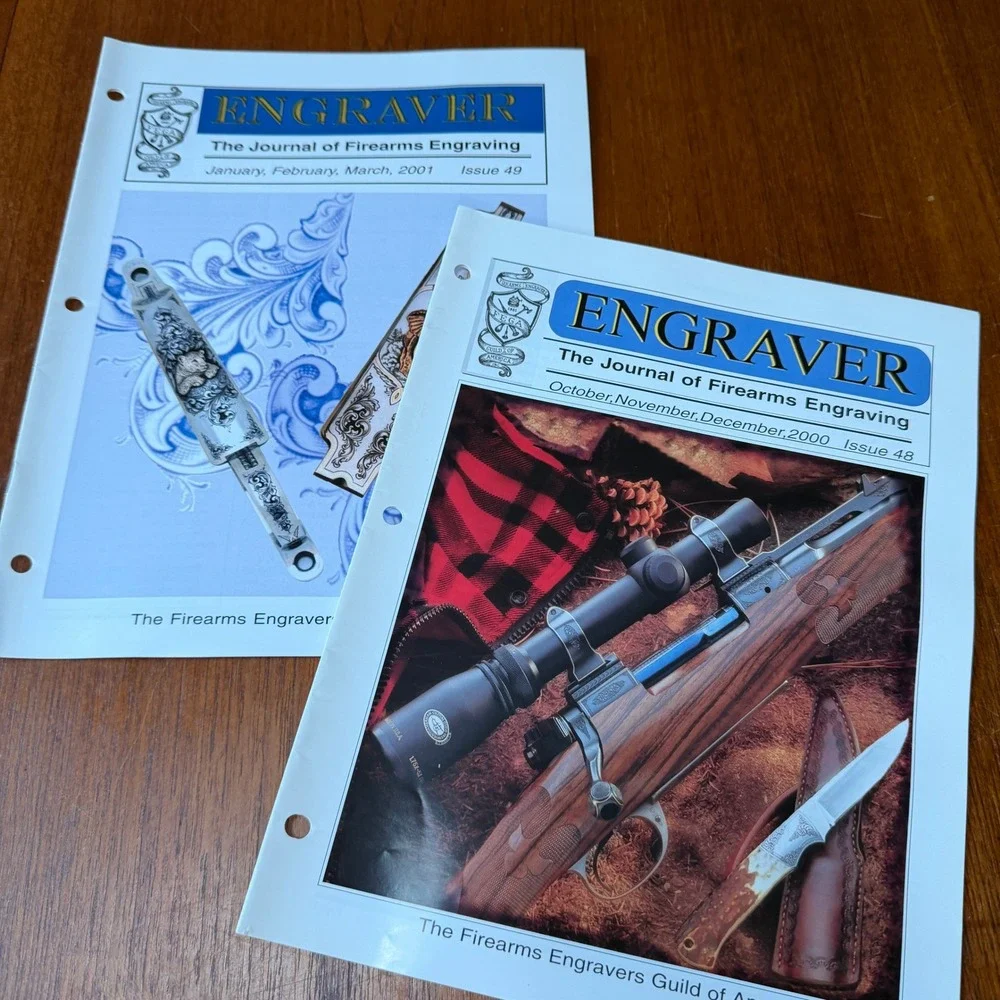 FEGA The Engraver Journal of Firearms Engraving Issues Lot of 10 1999-2002